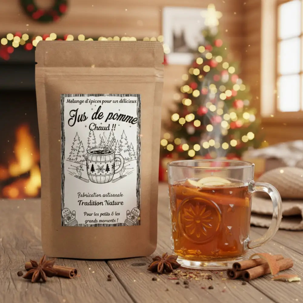 Jus de Pommes Épicé d’Hiver